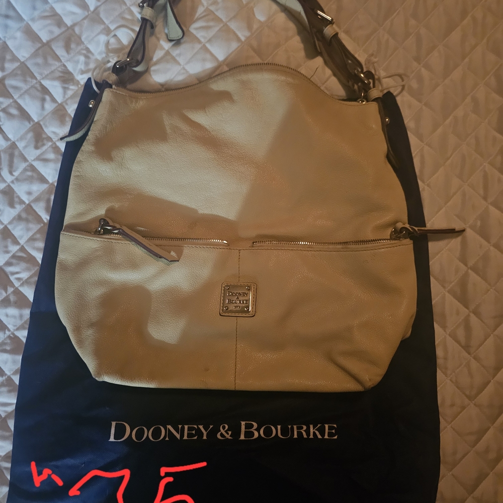 Dooney & Bourke Tan Leather Satchel - Picture 10 of 11